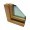 Egyszárnyú borovi fenyő fa ablak raktárról bukó szárnnyal Ug=1.1