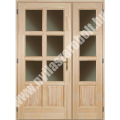 SZIKRA - kétszárnyú nyíló/nyíló fa bejárati ajtó